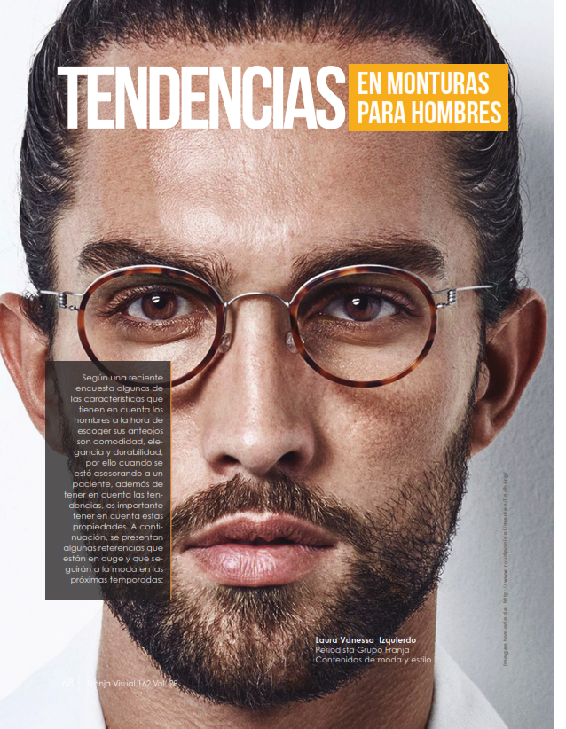 TENDENCIAS EN MONTURAS PARA HOMBRES