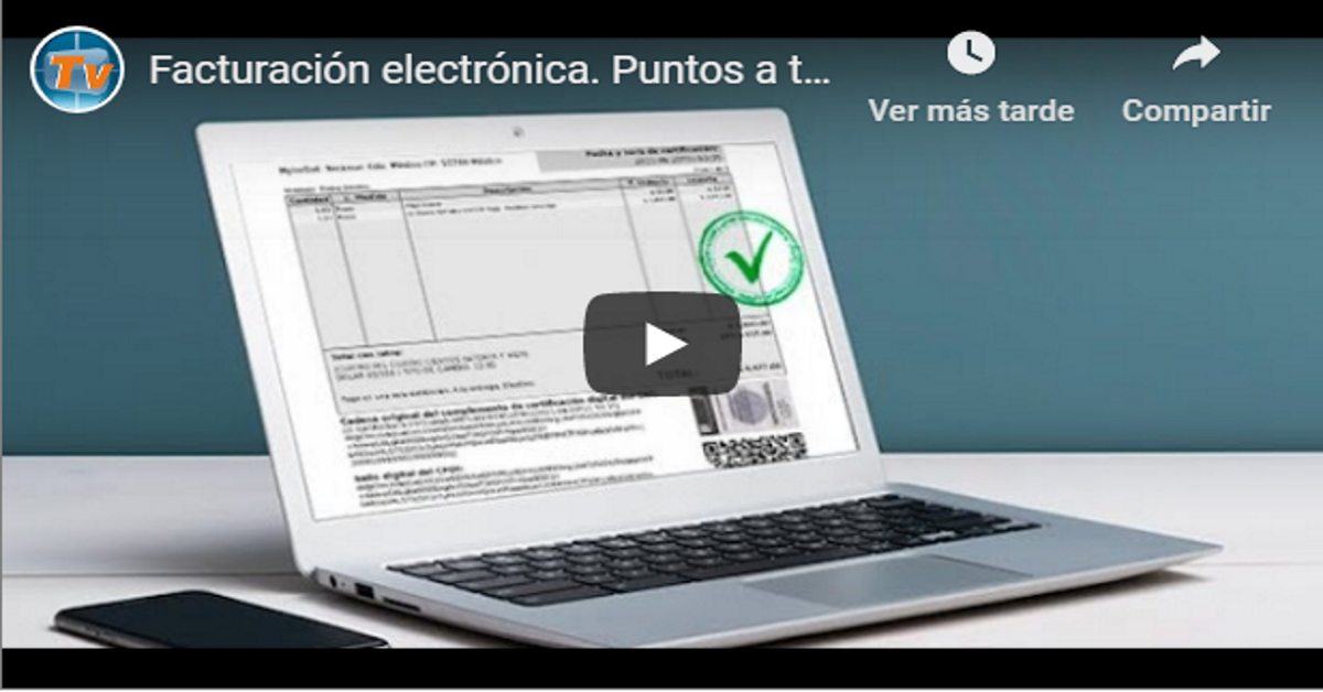 Facturación electrónica. Puntos a tener en cuenta