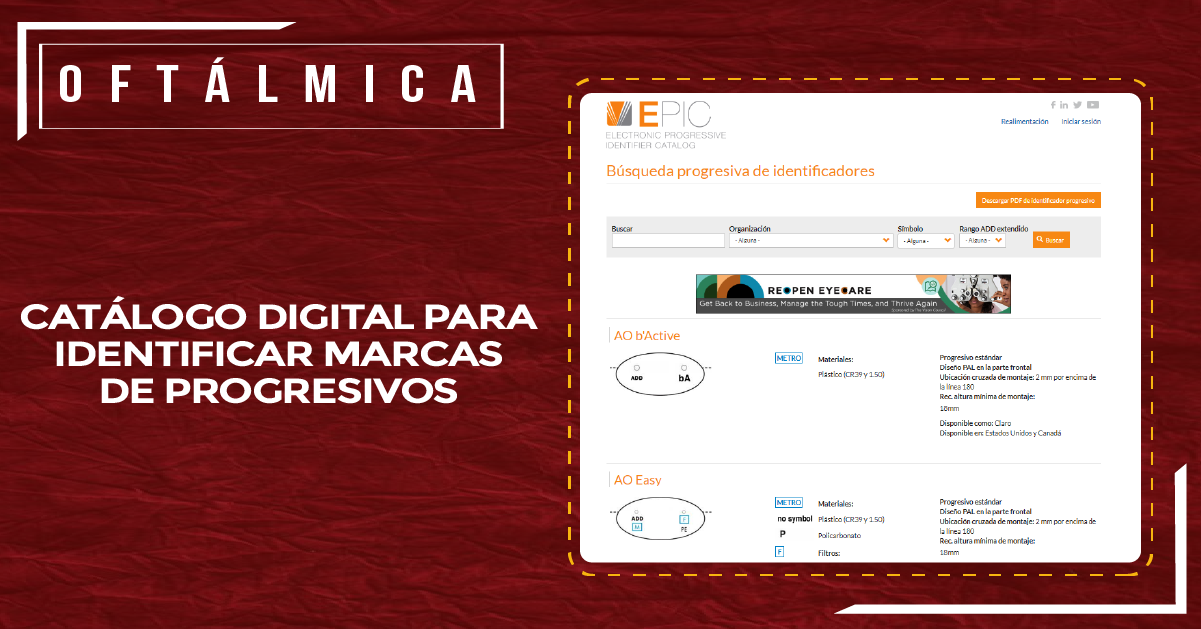 CATÁLOGO DIGITAL PARA IDENTIFICAR MARCAS DE PROGRESIVOS