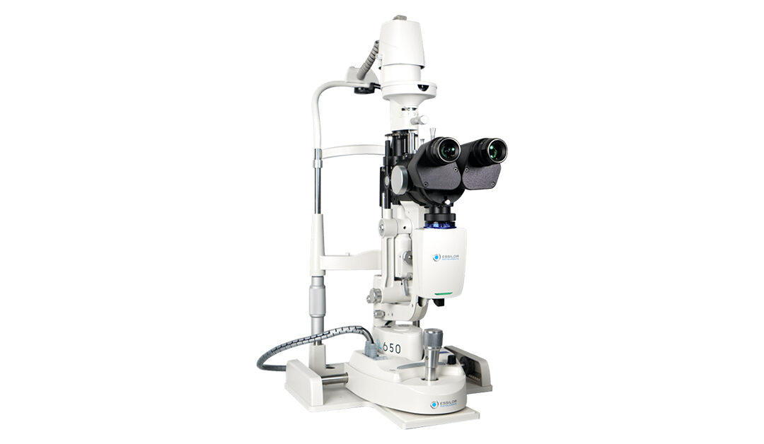 Lámpara de hendidura con módulo de ojo seco