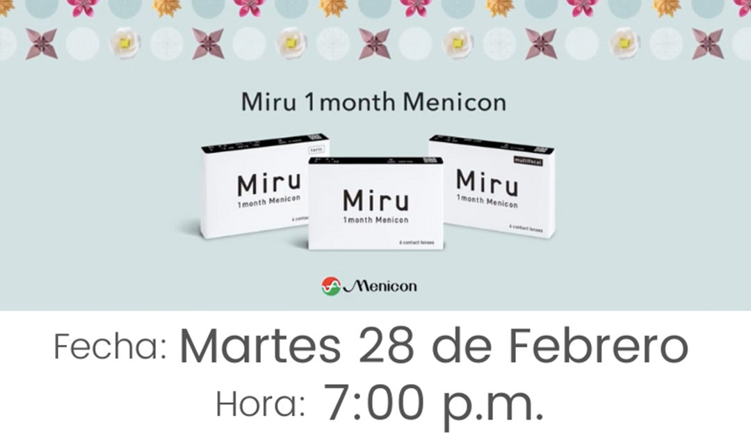 Webinar Descubre la Familia Miru 1 Month