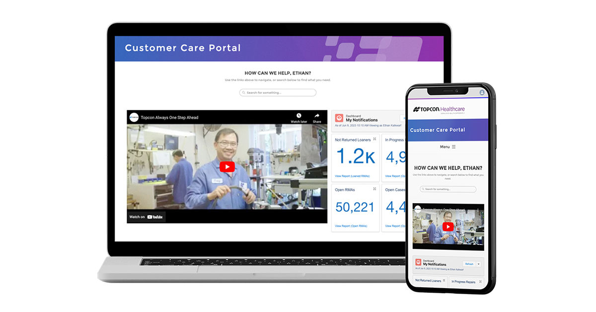 Topcon Healthcare lanza un portal de atención al cliente