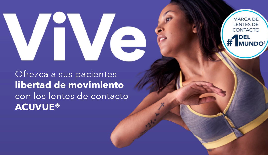 VIVE libertad con lentes de contacto Acuvue