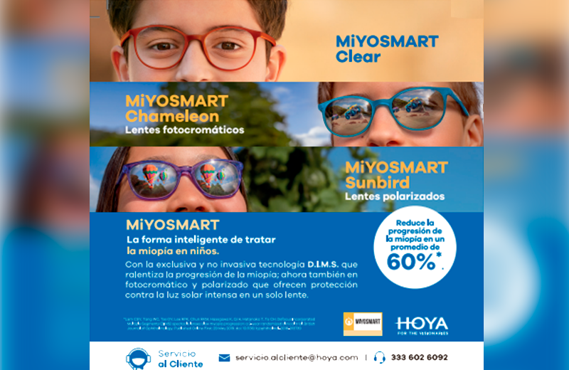 Hoya MiYOSMART. Tecnología inteligente para tratar la miopía infantil